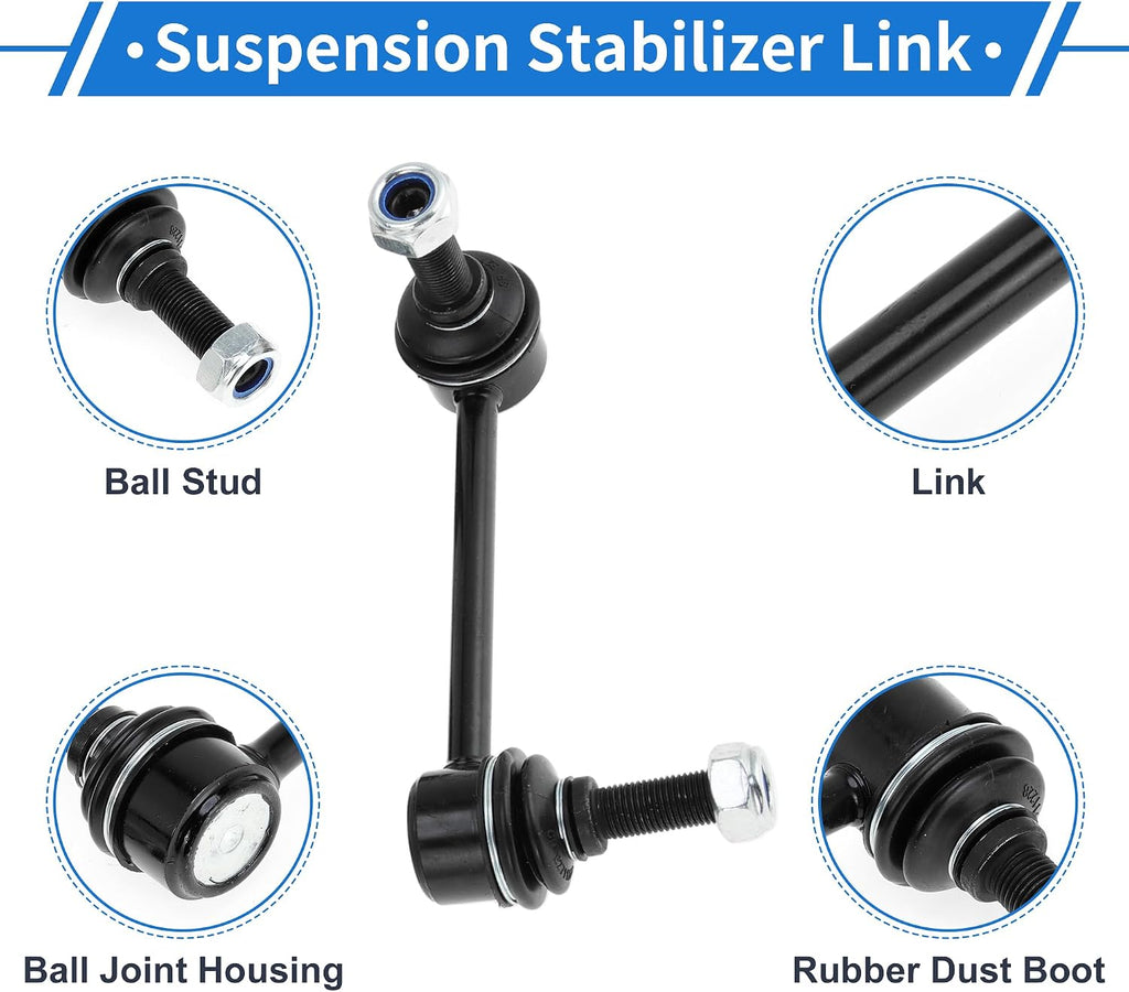 Front Stabilizer Bar Links with 2 Pcs Bushing for Dodge Durango 2011-2015 for Jeep Grand Cherokee Sway Bar Link Kits No.K750578/K750579 1 Set