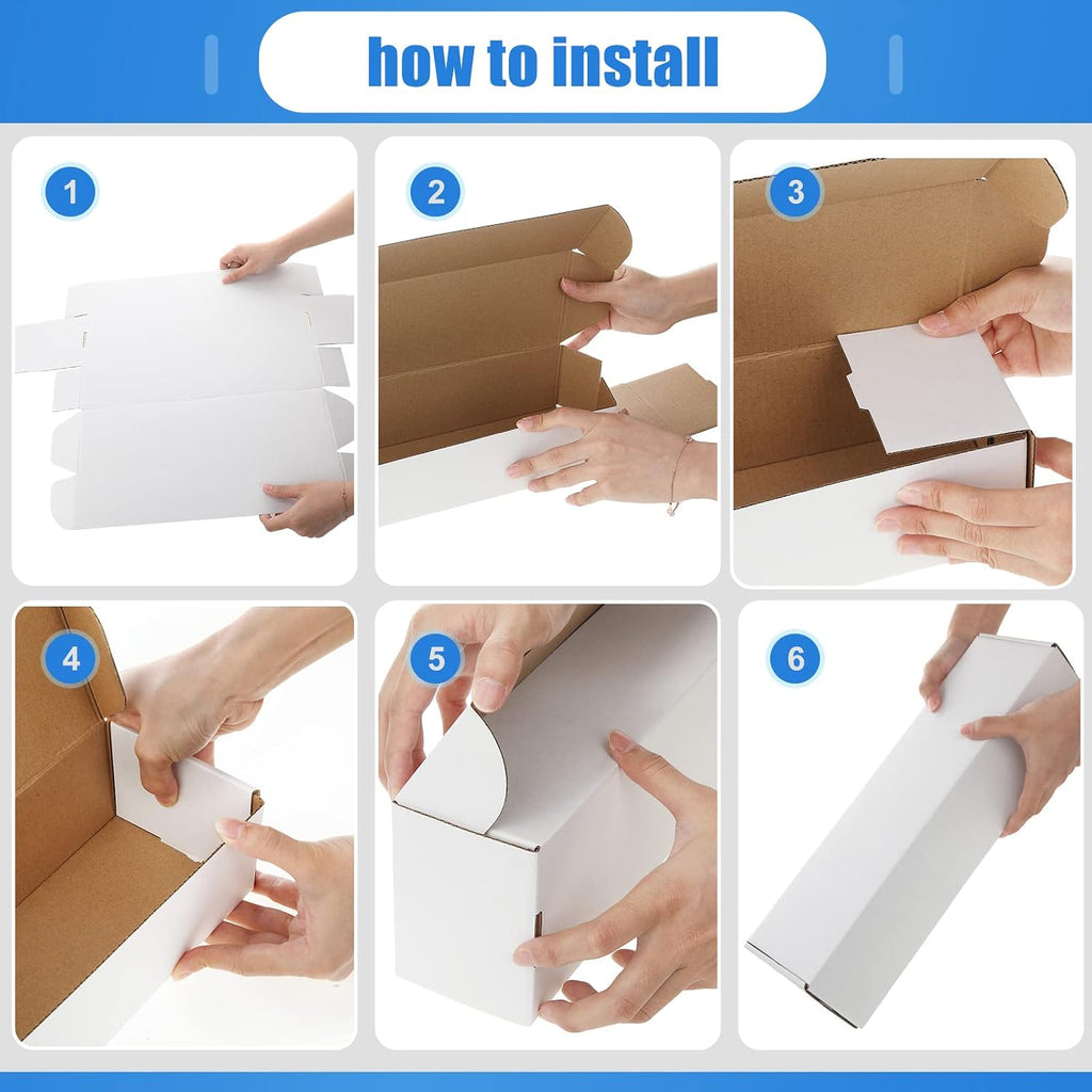 800 Count Trading Card Storage Box White Cardboard Sports Card Storage Box Collectible Cases for Sports Gaming