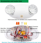 LIT-PaTH LED Emergency Light for Business, Battery Backup, 1 Pack