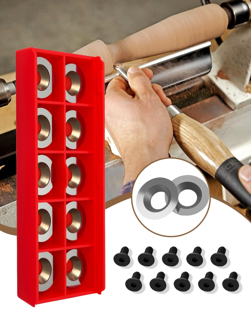 10Pcs 16mm Round Carbide Inserts Indexable Replacement Cutters Inserts