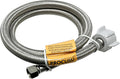 36-Inch (3Ft) x 3/8" Comp x 7/8" BC, Universal Flexible Toilet Connector, Braided Stainless Steel Water Supply Line