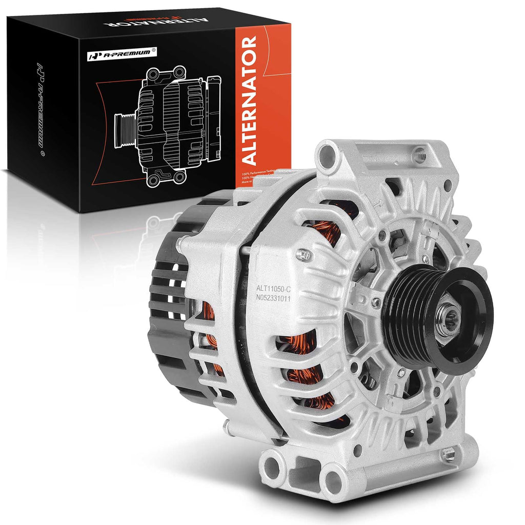 A-Premium Alternator, 12V 120A, Compatible with Mini