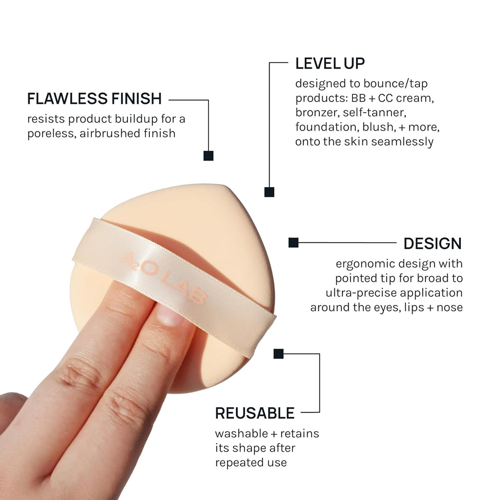 Silky Silicone Makeup Sponge Set, Reusable Cosmetic Applicators Extra Soft Rubycell Makeup Sponges (Peach)