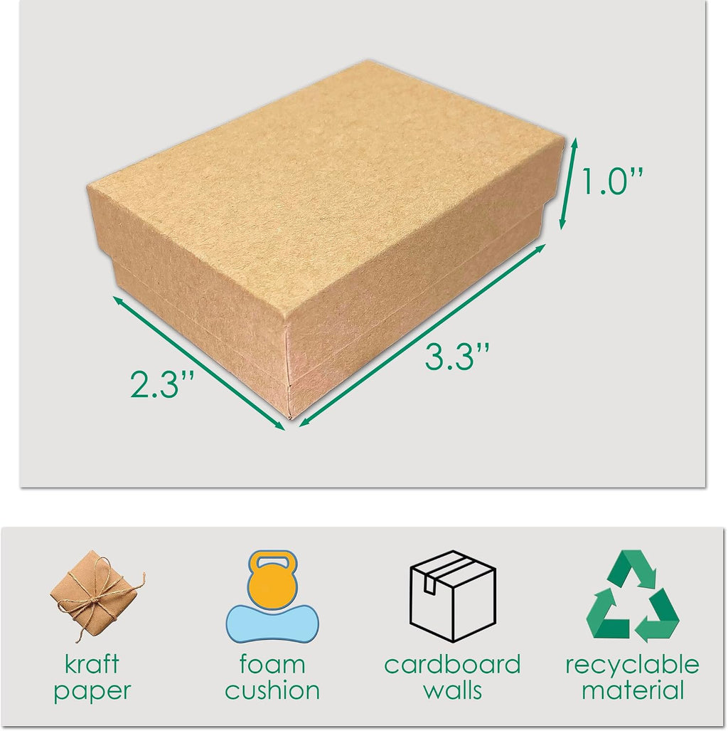 TheDisplayGuys 24-pack Cardboard Gift Boxes w. Velvet Jewelry Insert & Lids