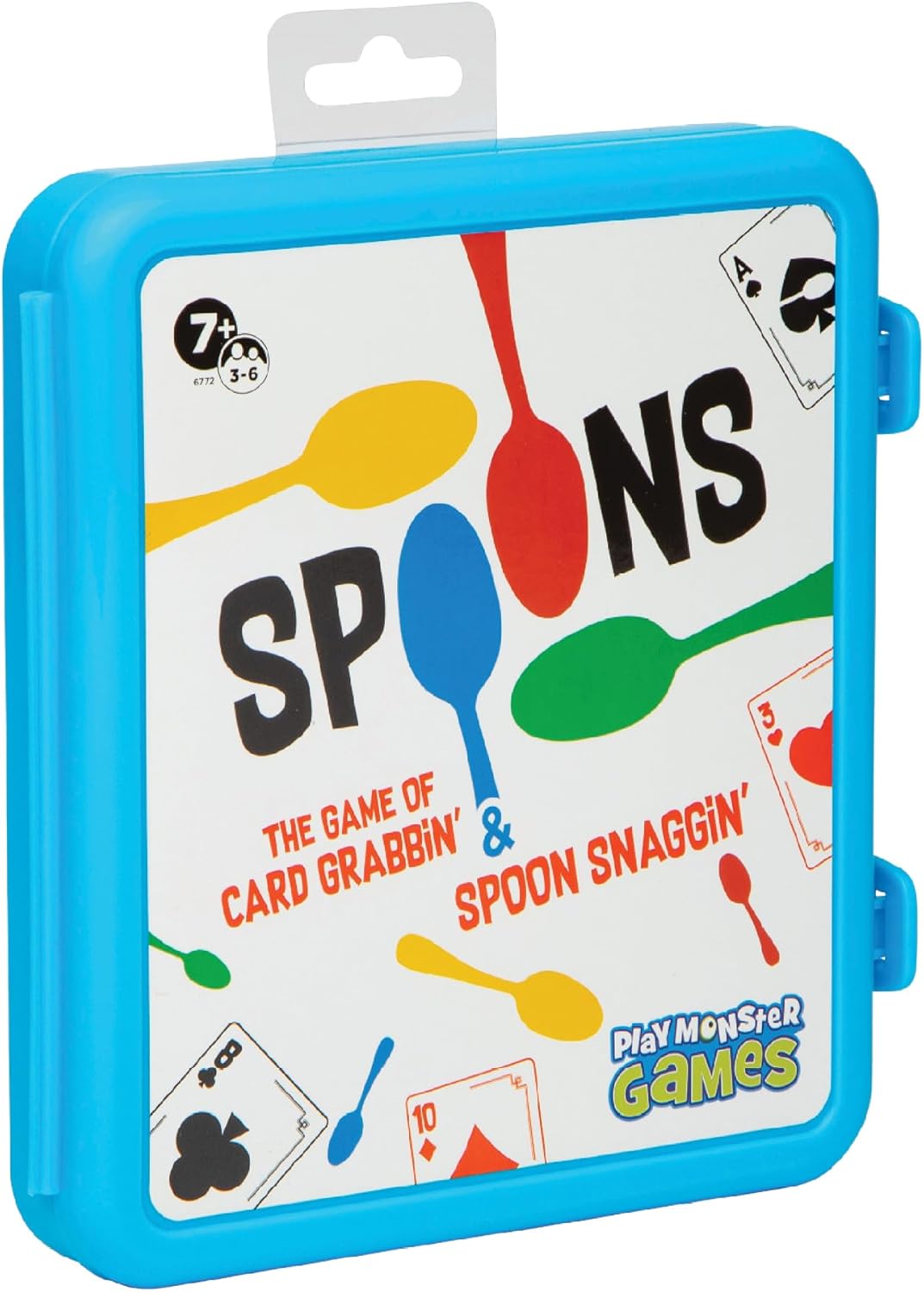 Spoons in a Case, Card Games for Kids - Spoons Game, Fun Family Games for Kids and Adults, Game Night, Travel Games
