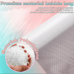 12 in x 60 ft Clear Bubble Cushioning Wrap, 4Roll Protective Bubble Packing Roll for Moving, Shipping, and Fragile Items