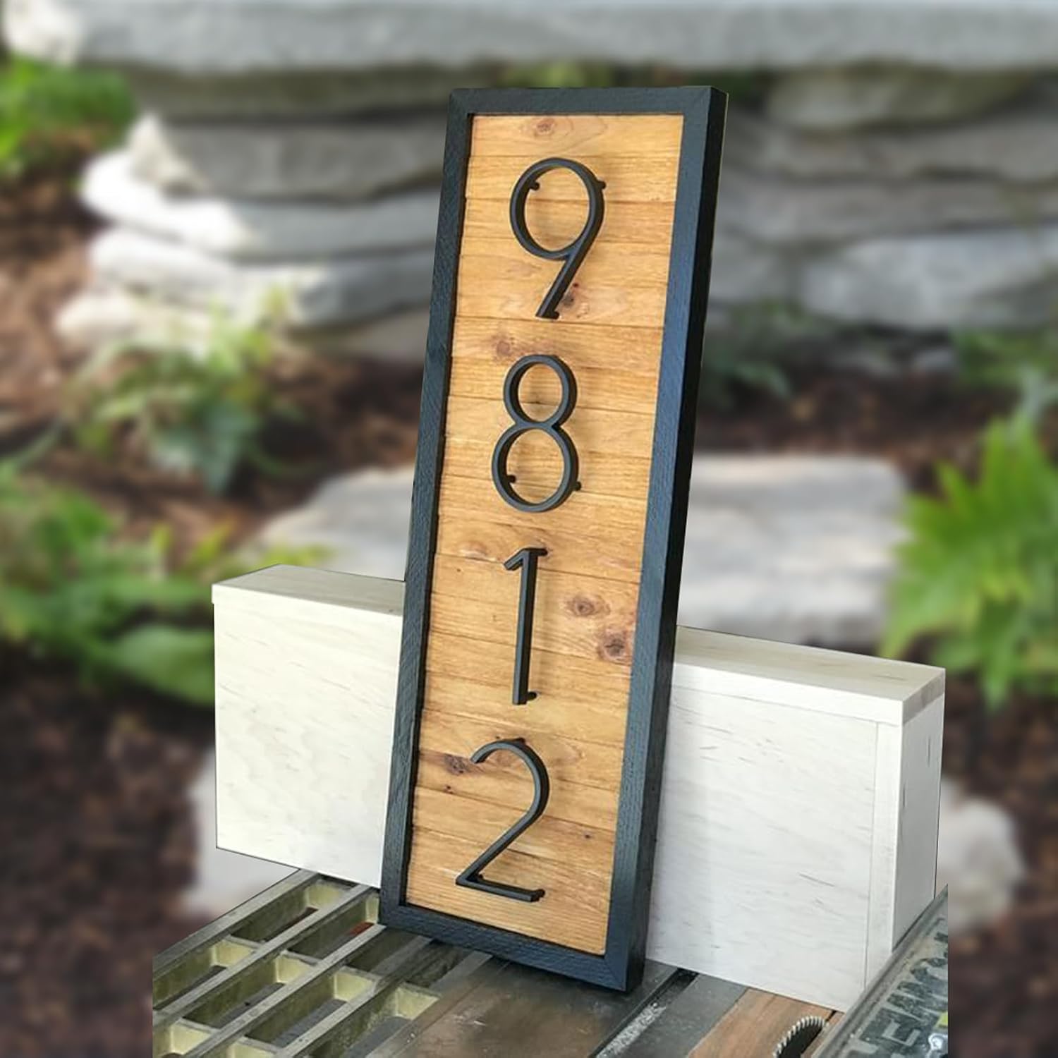 5" Floating Stainless Steel Address House Number (1) | Modern Metal Anti-Rust House Numbers with Nail Kits for Door