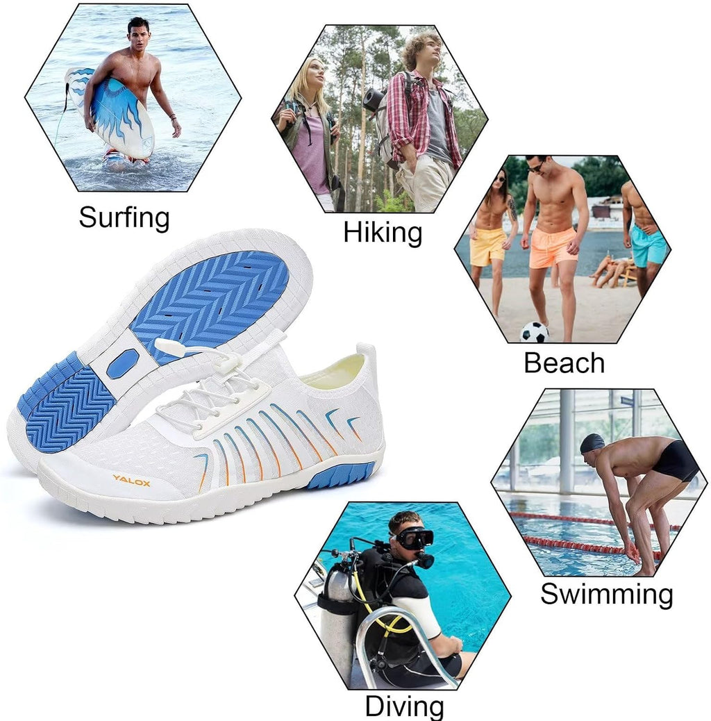 Water Shoes Men's Women's Swim Shoes Outdoor Beach Barefoot Quick-Dry Aqua Pool Socks Swimming Yoga Surfing Exercise