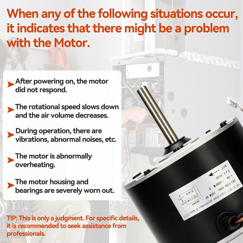 0131M00018P Condenser Fan Motor, 1/4HP 208-230V 1072RPM