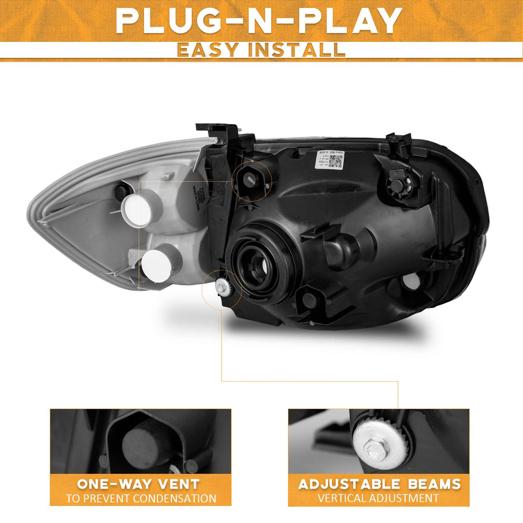 Headlights Assembly for 2005-2006 Toyota Tundra Crew/Double Cab