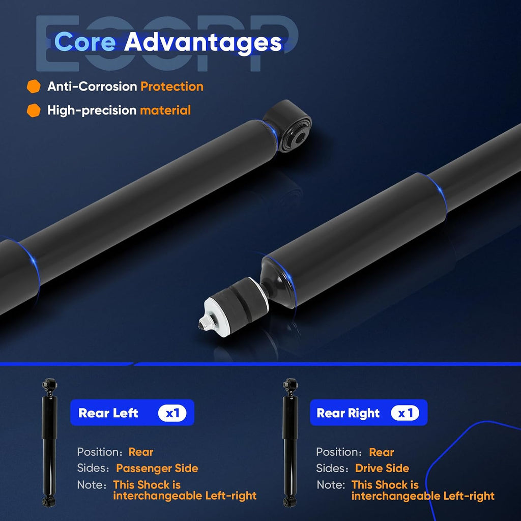 ECCPP Rear Shocks Absorbers for Hyundai for Kia