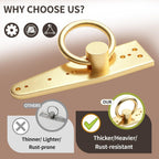 Reusable Roof Anchor for Fall Protection, Gold-Plated Steel