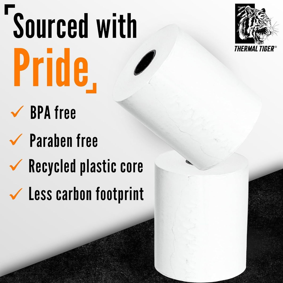 3 1/8" x 230' Thermal Receipt Paper Rolls (50 Rolls) – BPA-Free, Universal POS Compatibility for Clover, Epson, &
