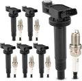 X4XZ UF267 Ignition Coil Pack & 4504 Double Iridium Spark Plug For TOYOTA