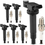 X4XZ UF267 Ignition Coil Pack & 4504 Double Iridium Spark Plug For TOYOTA