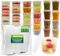 Food Storage Containers with Lids [60 Pack 8, 16, 32 oz, 20 sets each size] Plastic Deli Containers, Meal Prep