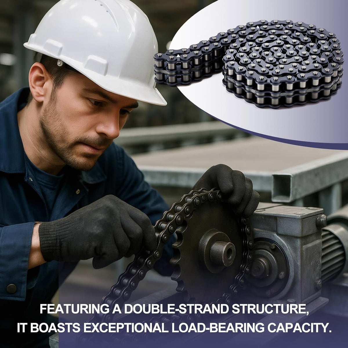 50-2 Roller Chain Double Strand Duplex