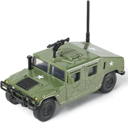 1/64 Hummer H1 Car Model Military Truck Off Road Vehicle | Die-cast Metal Model Kit Military Armored Car
