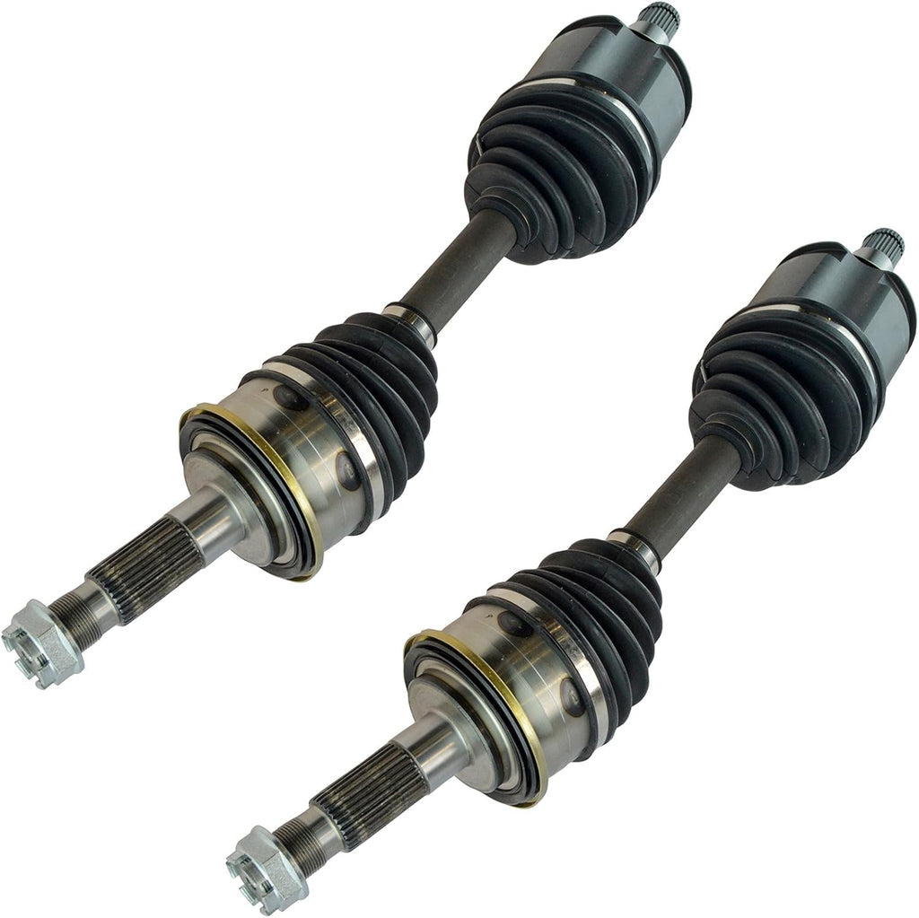 TRQ Front 2 Piece CV Axle Shaft Assembly Set