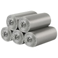 5 Rolls Small Trash Bags - 200 Counts 4 Gallon Small Garbage Bags (Silver)
