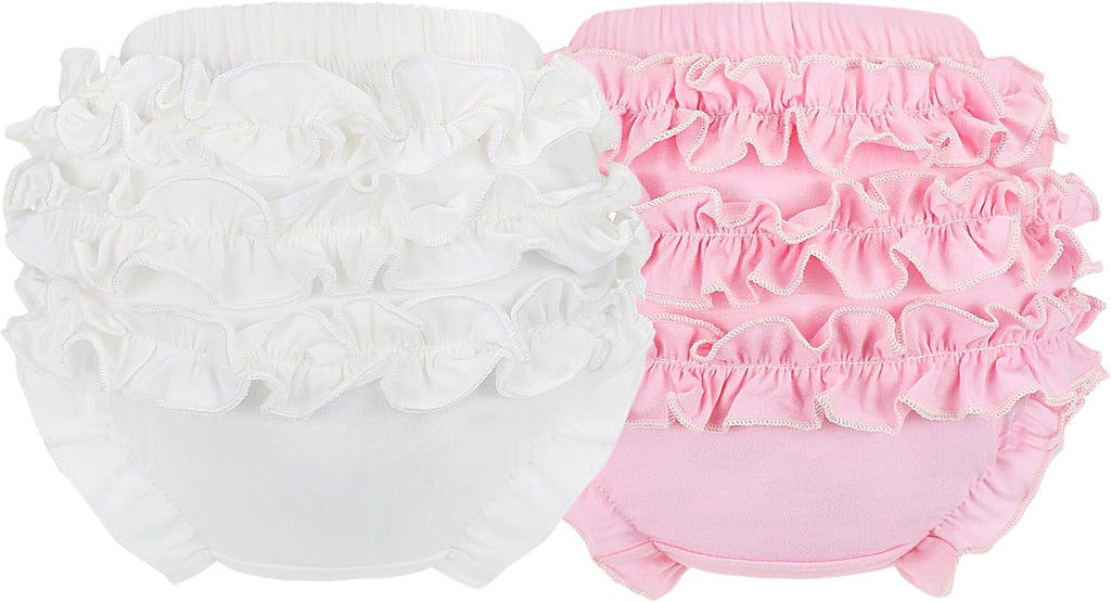 Girls Knickers for Toddler Girls Ruffle Panty Diaper Covers for Girls Cute Cotton Baby Girl Shorts