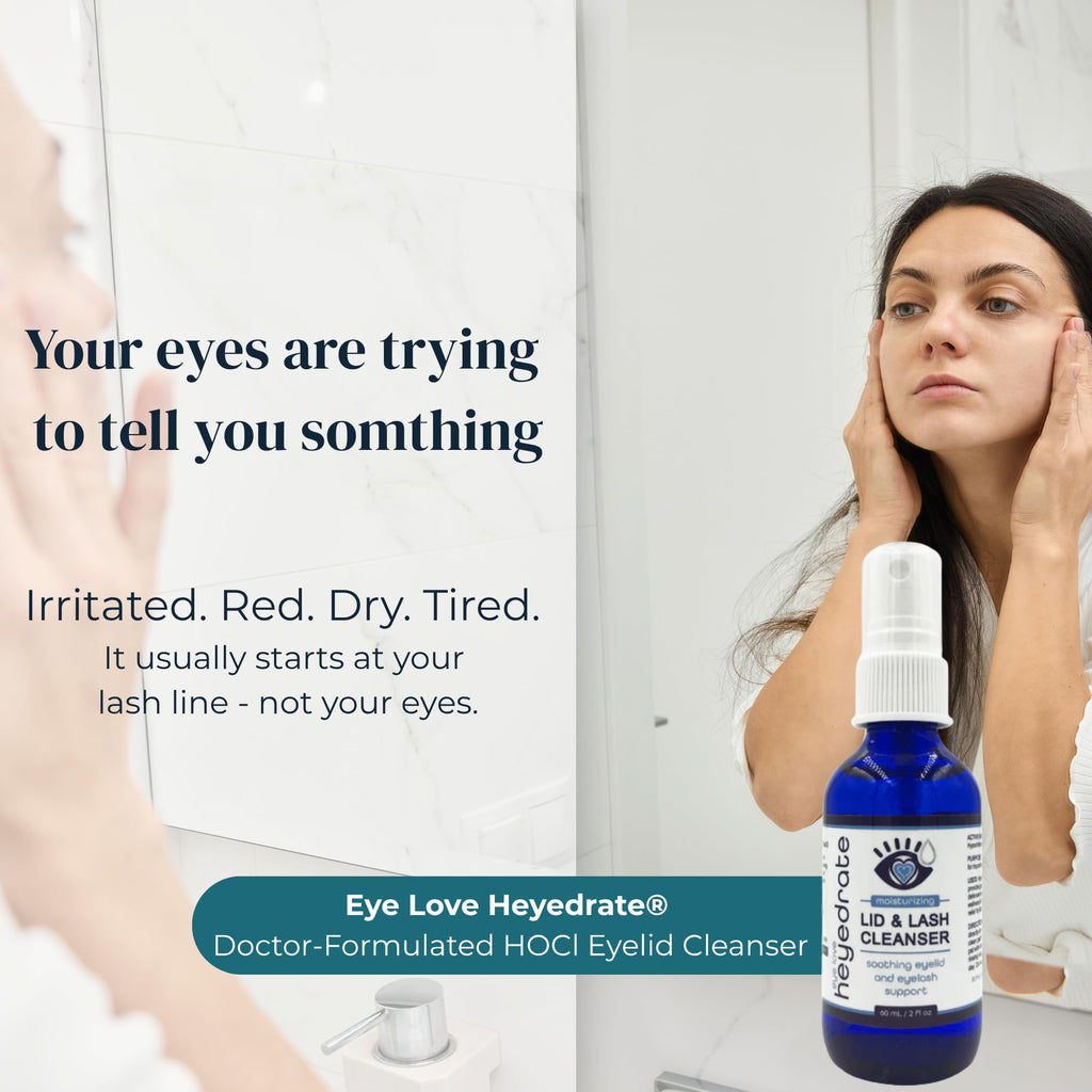 Heyedrate Lid & Lash Cleanser Spray, Doctor Formulated, 2 oz