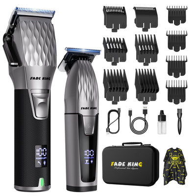 Hair Clippers for Men, Cordless Barber Clipper & Trimmer Kit