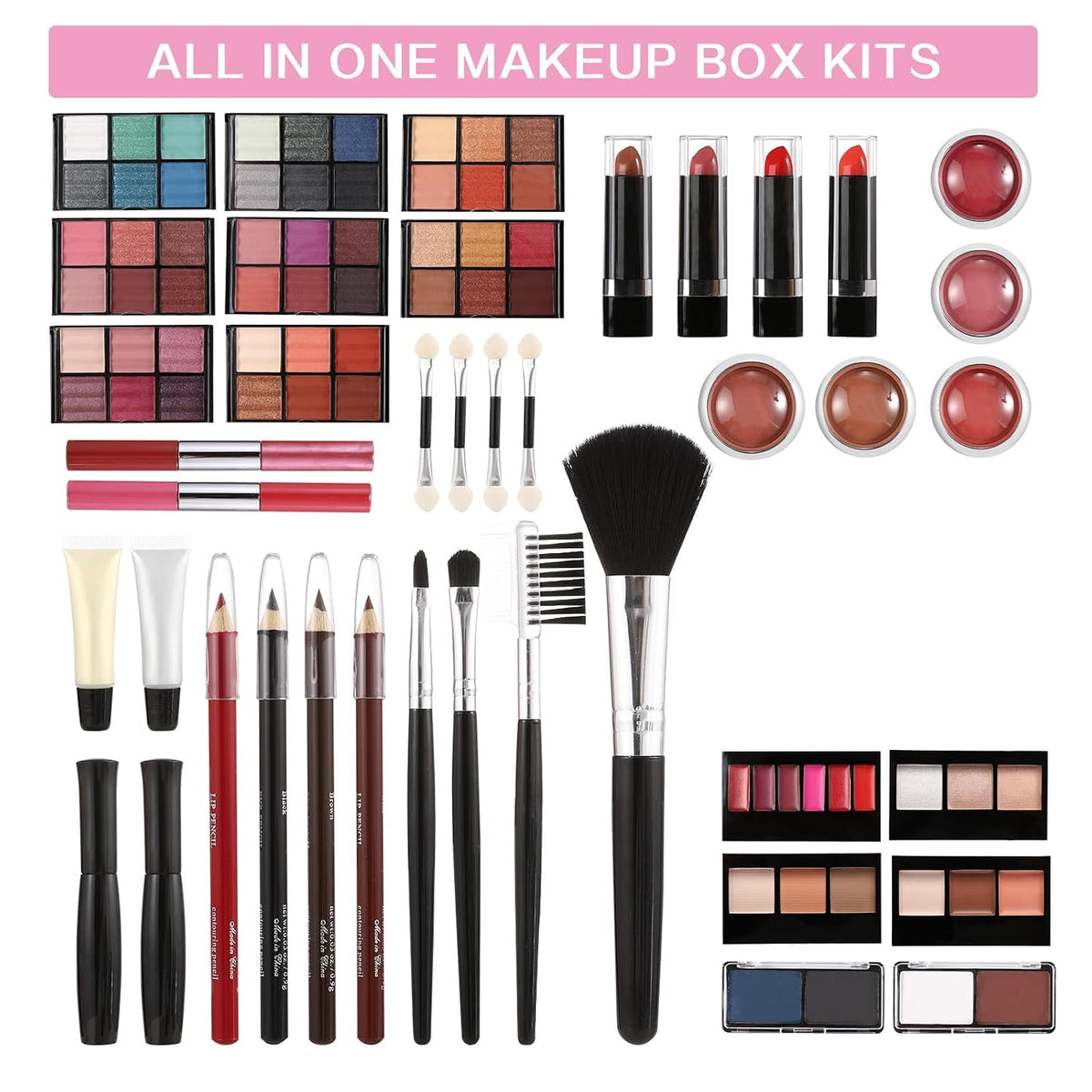 All in One Makeup Kit for Teens, 106 Pcs Professional Makeup Kit for Women Full Kit, Include Eyeshadow Palette