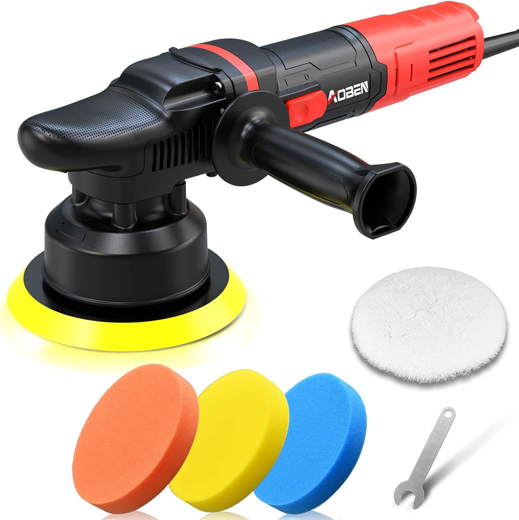 Car Buffer Polisher,6 inch Dual Action Polisher,Random Buffer Polisher kit with 6 Variable Speed