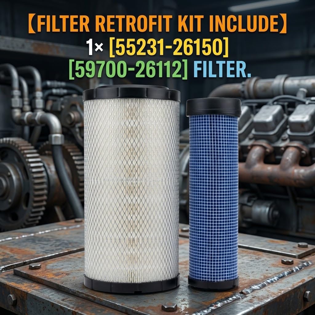 55231-26150 59700-26112 Filter kit Fit for Kubota Compact Track Loader