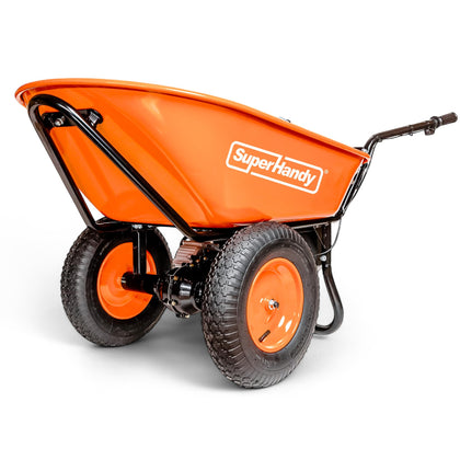 Electric Wheelbarrow Utility Cart, 48V, 330 lb, Power Wagon