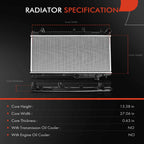 A-Premium Engine Coolant Radiator Assembly Compatible with Subaru
