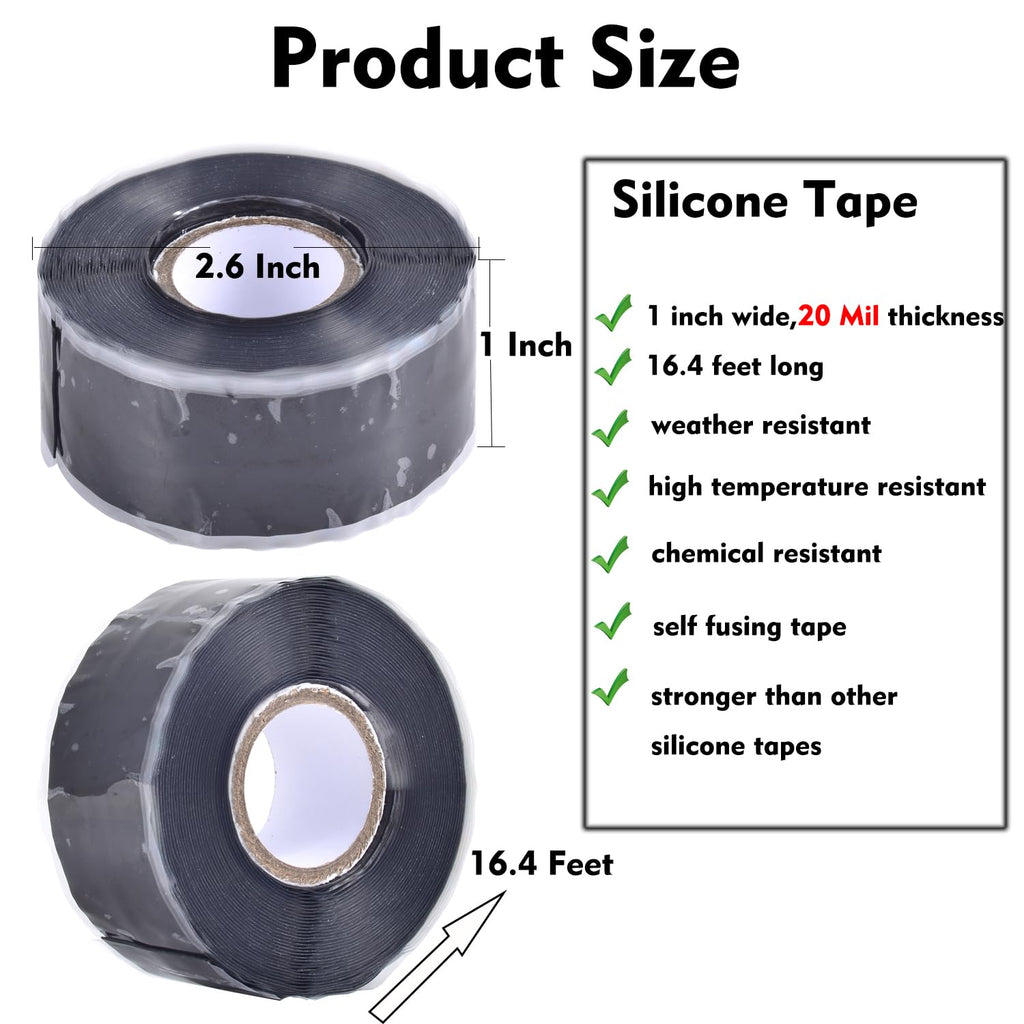 Self Fusing Silicone Tape Waterproof Hose Pipe Repair Heavy Duty