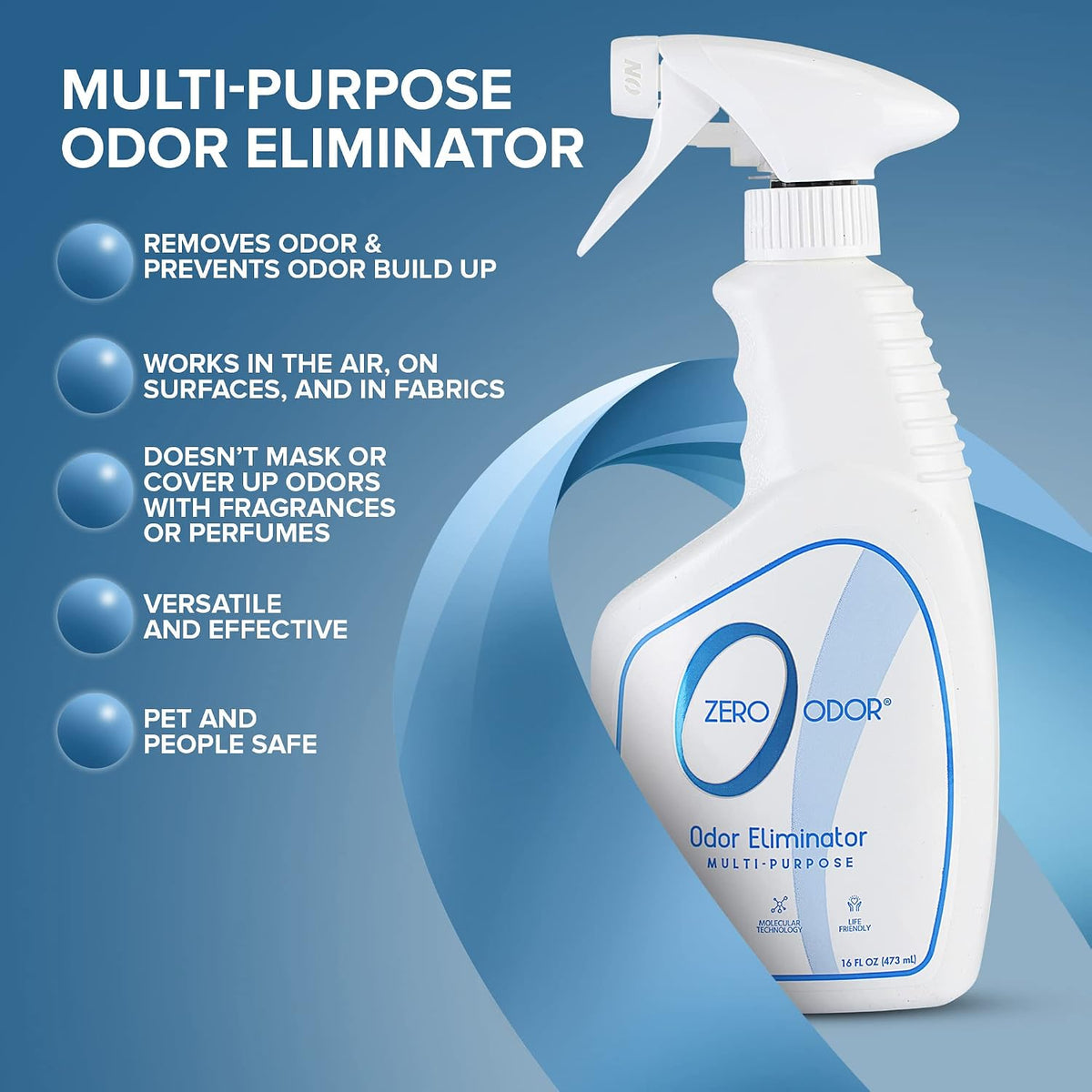Multi-Purpose Odor Eliminator, Fabric & Room Deodorizer, 16 oz