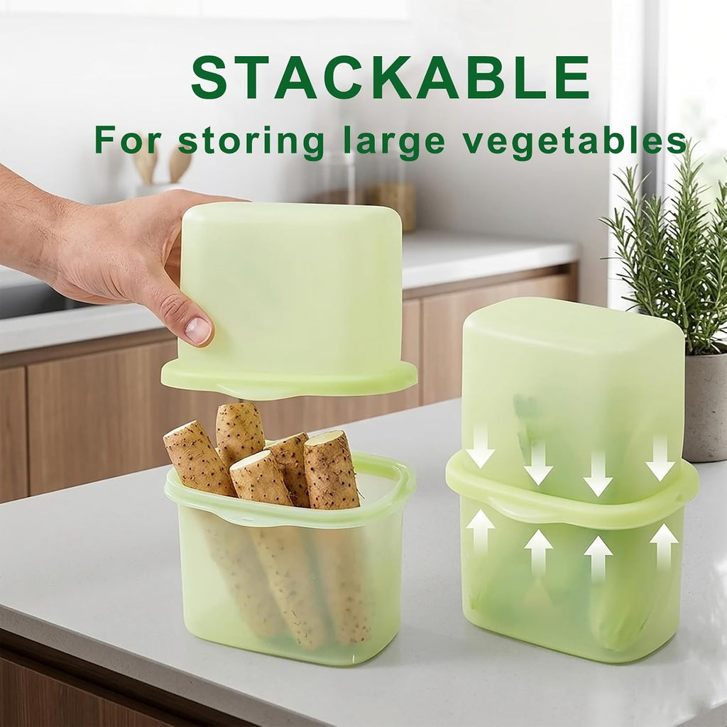 Silicone Food Storage Bags, Reusable, High-Temperature Resistant, Leak-Proof Upright Freezer Bags, Microwave and