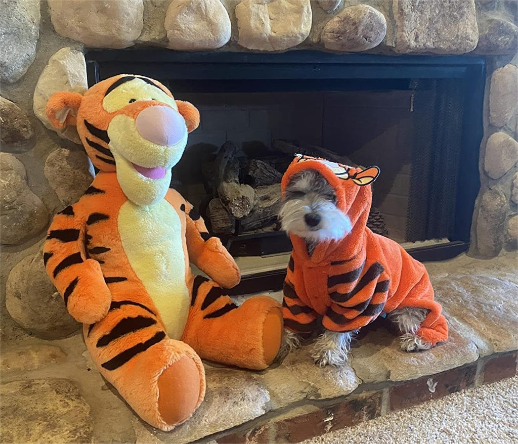 Tiger Dog Costume Funny Halloween Dog Costumes Cute Cosplay Jumpsuit Fashion Dress for Puppy Small Medium Large
