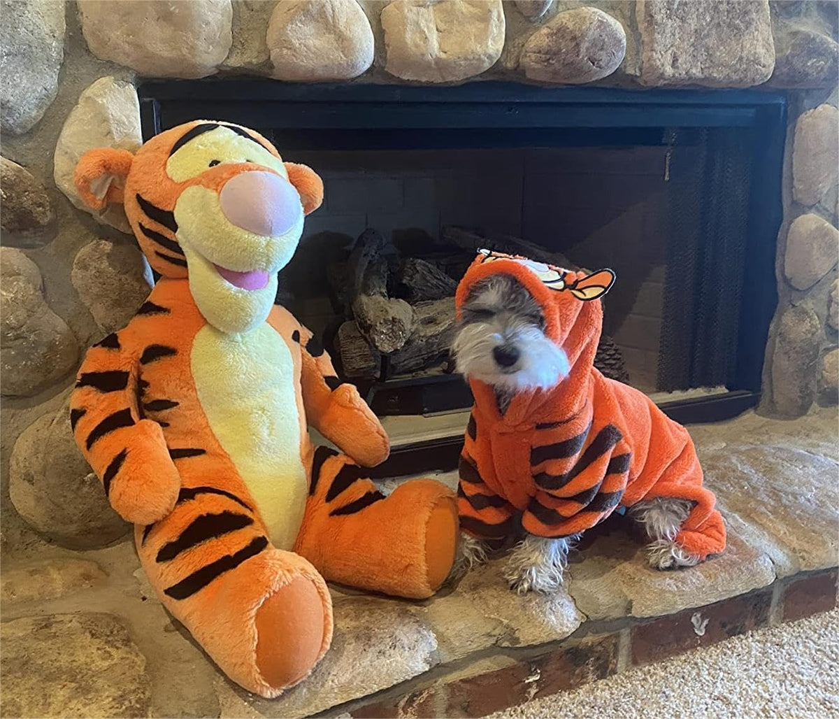 Tiger Dog Costume Funny Halloween Dog Costumes Cute Cosplay Jumpsuit Fashion Dress for Puppy Small Medium Large