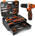 255-Piece Tool Set - Tool Kit with 12V Cordless Drill Driver, Toolbox Storage Case with Drawer, General Household