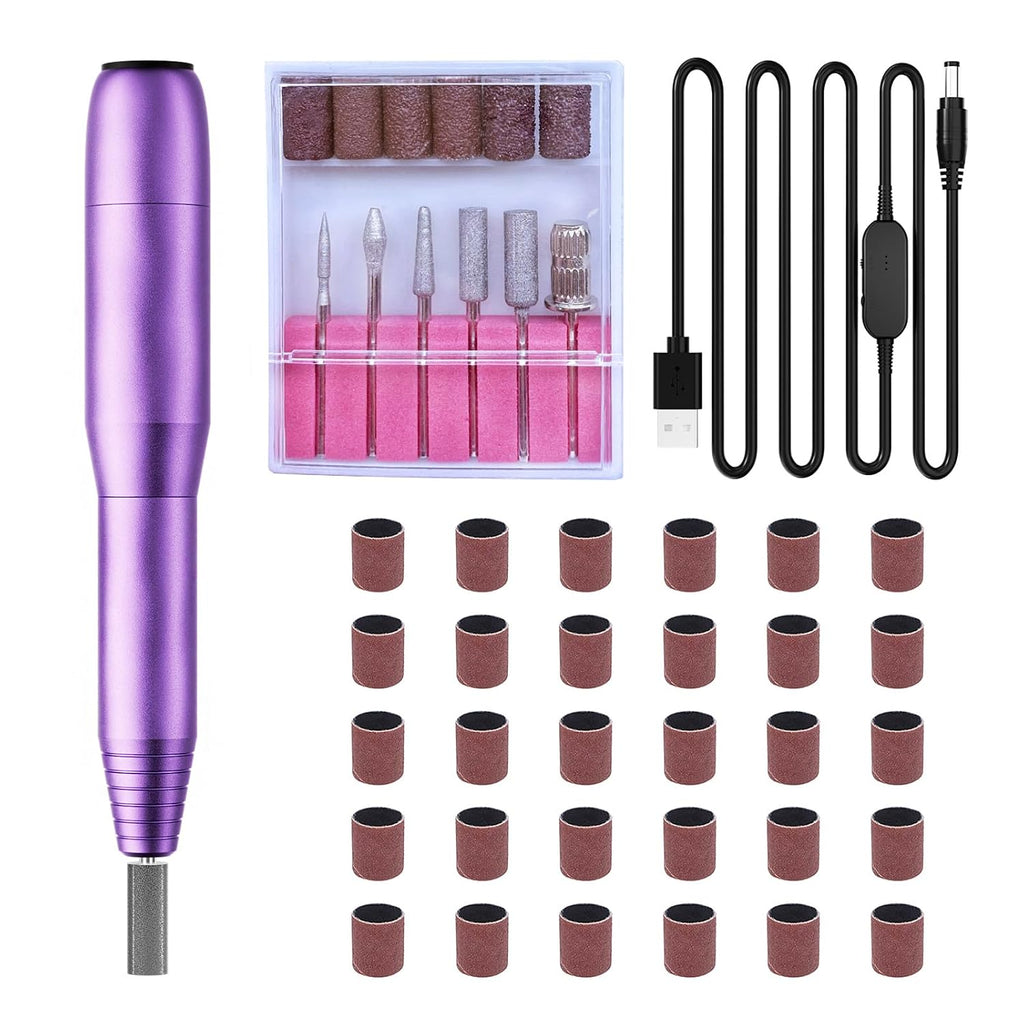 Professional Electric Nail Drill Kit - Variable Speed Control for Acrylic & Gel Nails, Manicure & Pedicure | Includes