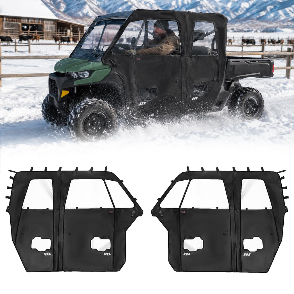 StarknightMT Soft Doors Compatible with Can Am Defender Max HD 7 8 9 10