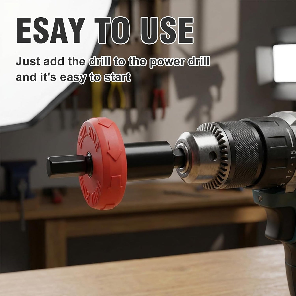 Electric Start Drill Bit, Engine Lawn Mower Jump Starter Adapter Replacement for Troy bilt, Replacement for Craftsman Speed Start bit, no Manual Pull to Start