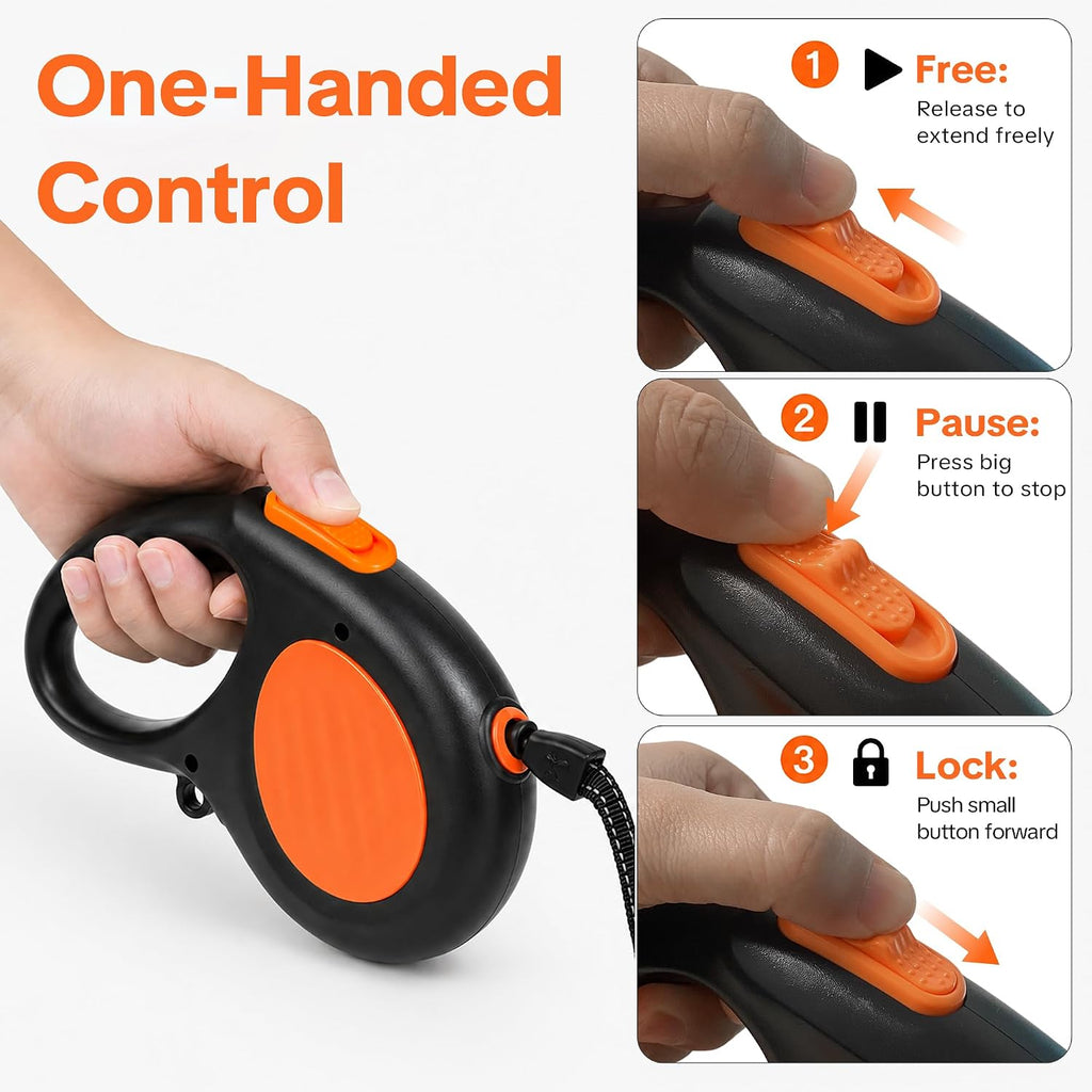 Retractable Leash for Large Dogs, Heavy Duty Nylon Tape