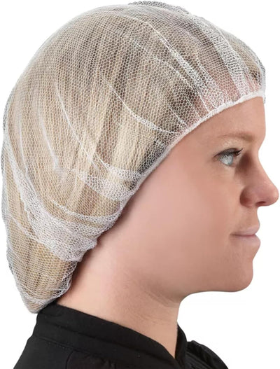Disposable Hair Nets 100 Pack 24 Inch Premium Nylon Mesh Hair Cover Black