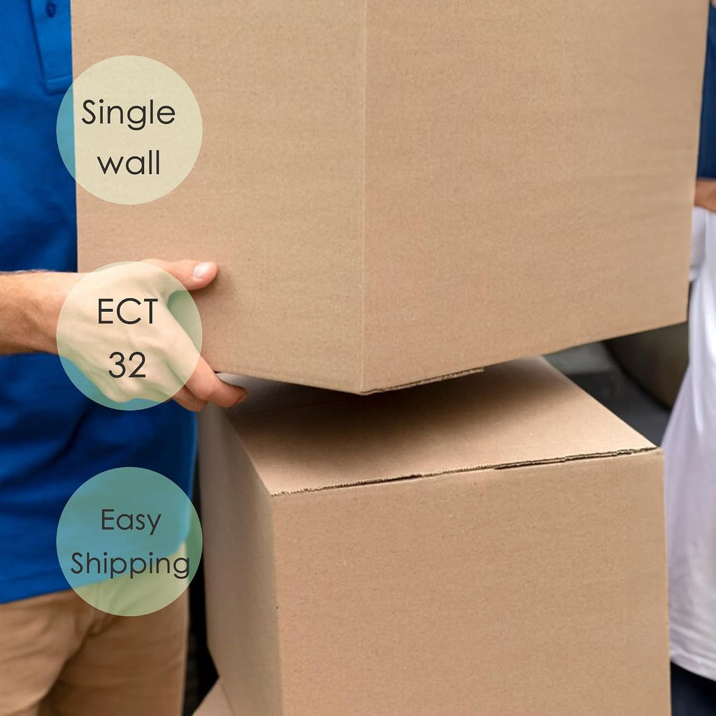 12x12x12'' Corrugated Cardboard Shipping Boxes 25 Pack