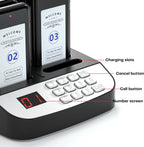 16-Buzzer Restaurant Pager System, Wireless Calling System with LCD Screen, Waterproof Queue Waiting Pagers for