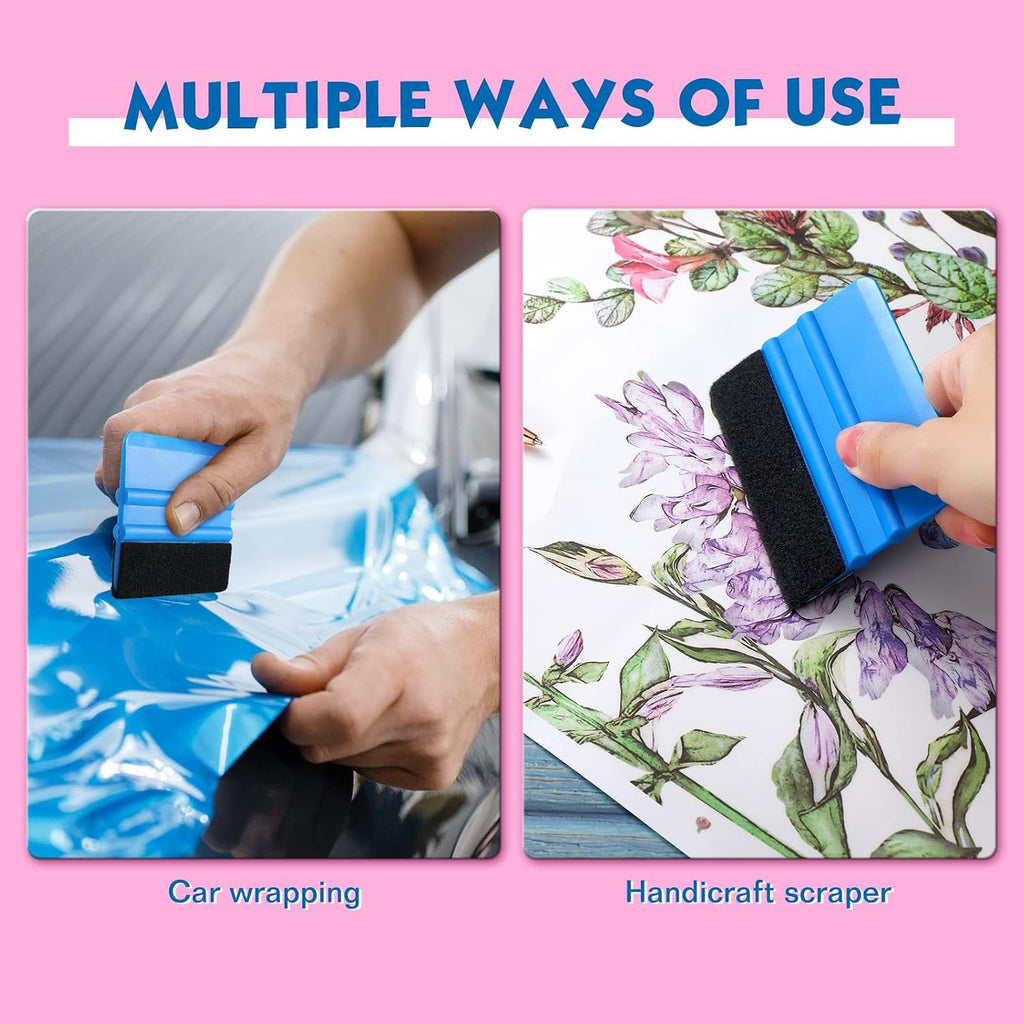 4 Pcs Weeding Tools for Vinyl, 2 Pcs Air Release Pen Glitter Craft Weeding Point Retractable Pin Pen with 2 Pcs Felt