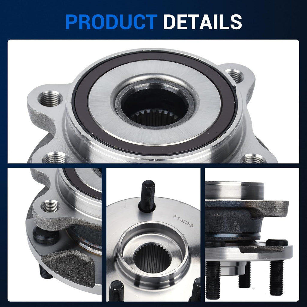 Autoround 513258 Front Wheel Hub Assembly Fit for Toyota RAV4 2006-2018
