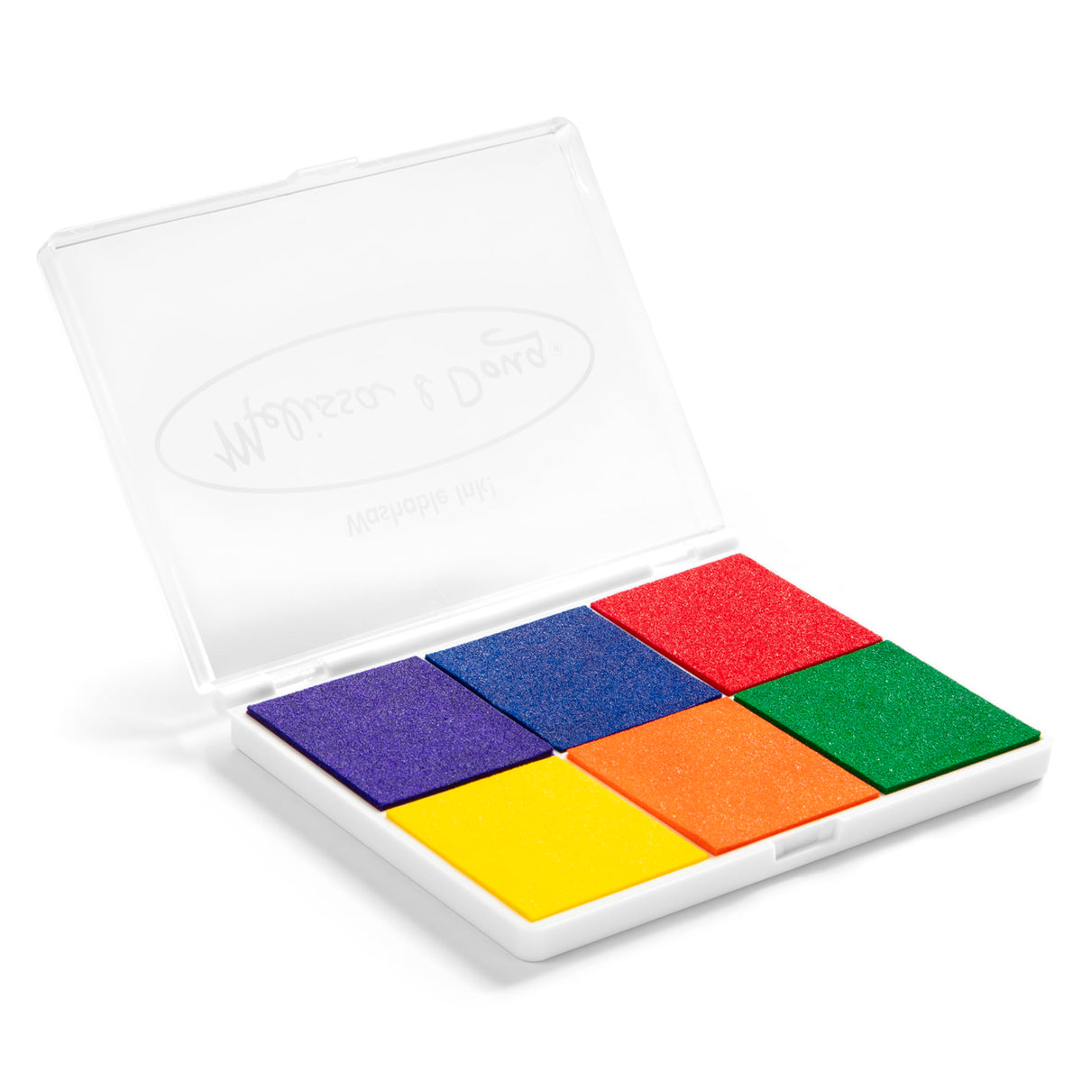 Rainbow Stamp Ink Pad 6 Washable Colors
