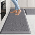 Kitchen Mats for Floor 2 Piece Anti Fatigue Mats, Grey