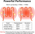 Commercial Deep Fryer with Basket, 3400W 19.4QT Professional Electric Fryer